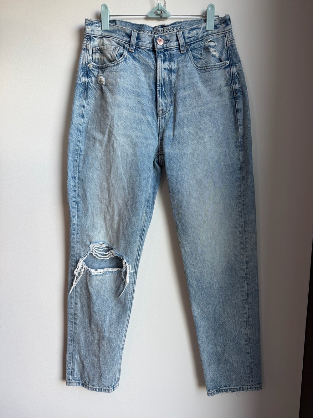 American Eagle Outfitters Light Blue Mom Jean Jeans
